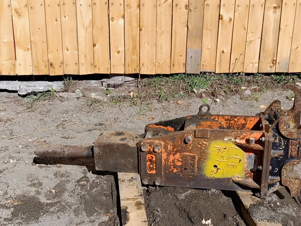 NPK PH4 Hydraulic Breaker with EDF Wedge Coupler