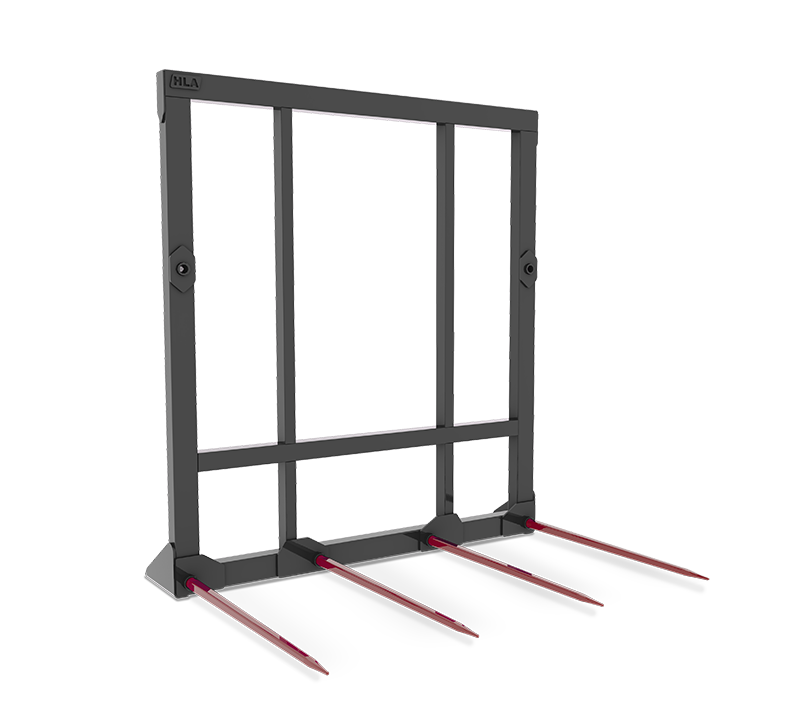 Four Prong Bale Spear w/ Rigid Frame