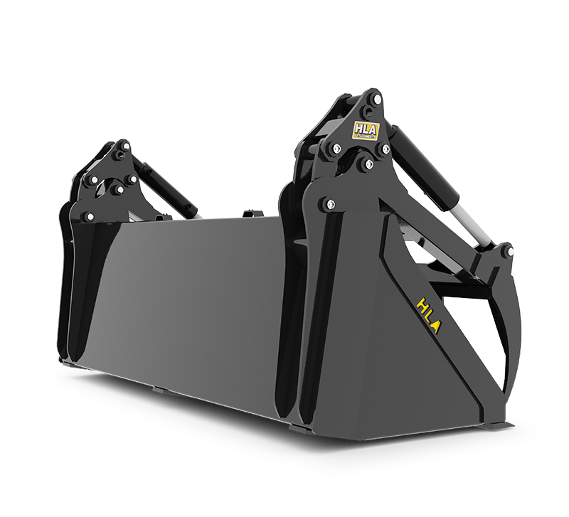 96 inch Regular Duty Standard Material Bucket & Gr84 Grapple