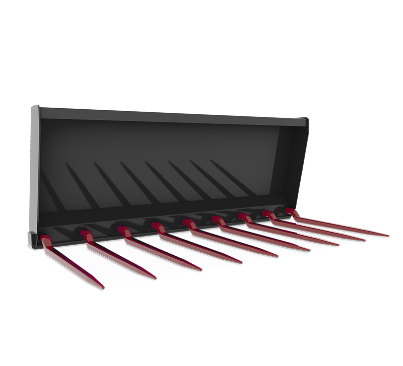 66 inch Manure Fork 9 - Cranked Kverneland Tines