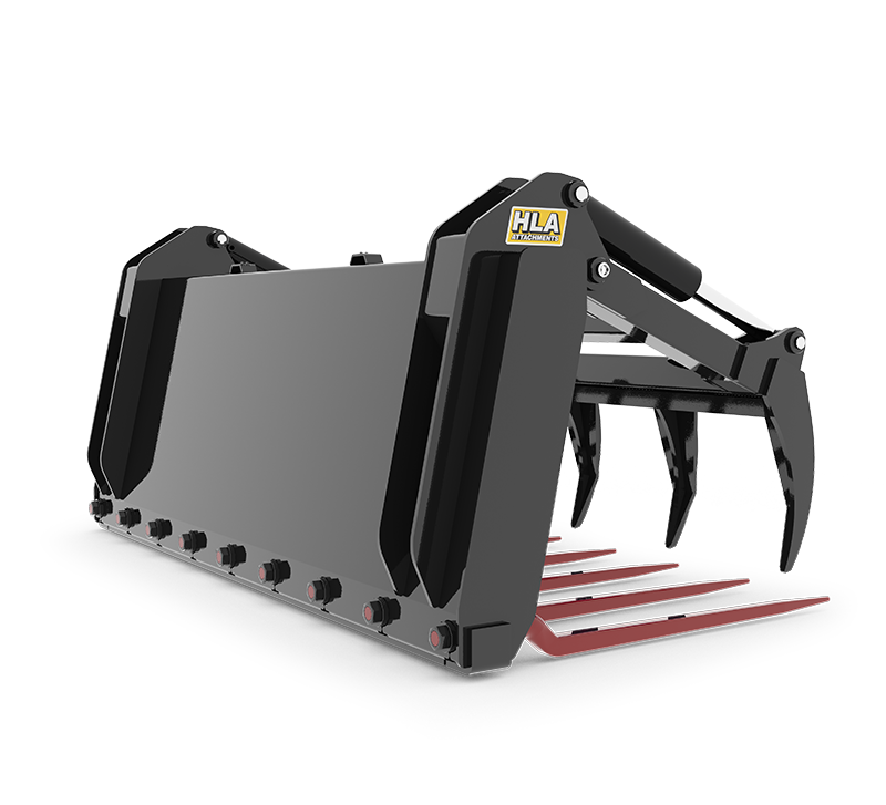 Manure Fork with Cranked Kverneland Tine & Skidsteer Grapple