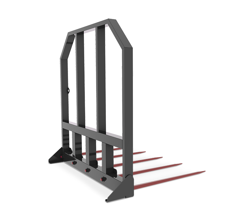 Five Prong Bale Spear w/ Rigid Frame