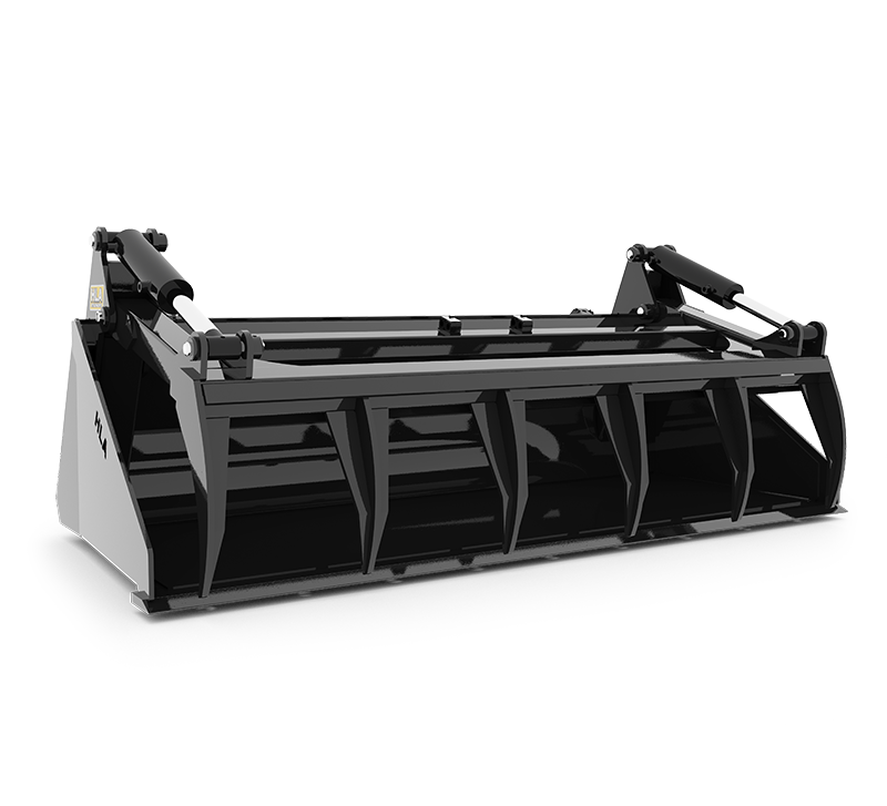 Low Profile Skidsteer Bucket & Skidsteer Grapple