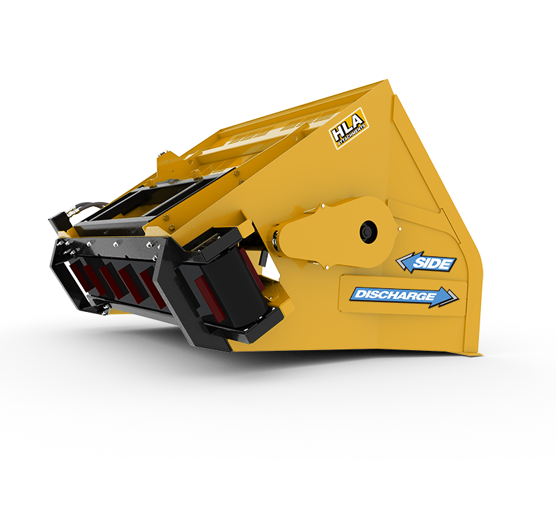 Side Discharge Straw/Lime Bucket